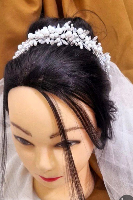 ریسه پرکار و ترکیبی مروارید و کریستال و سنگ رزین درجه