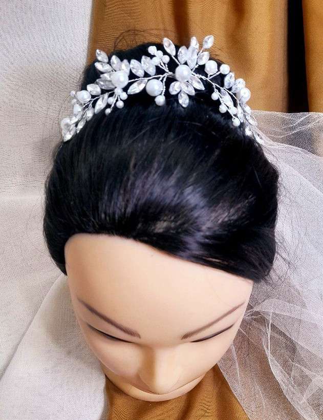 ریسه زیبای ترکیبی مروارید و سنگ رزین درجه یک(توضیحات)