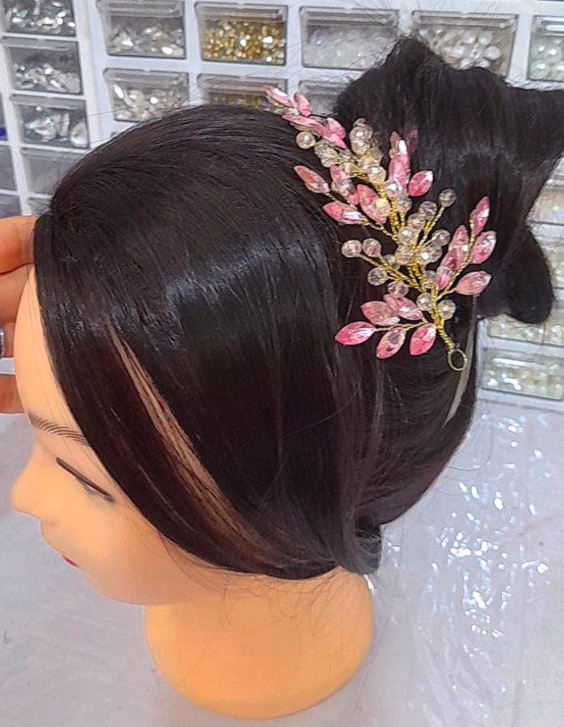 بغلسری جذاب مو ترکیب سنگ و کریستال